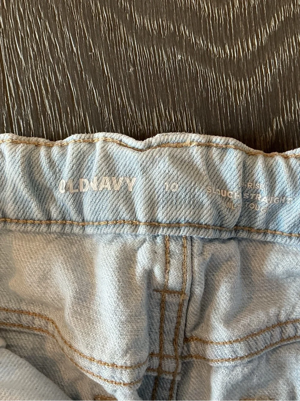 Old Navy Light Blue Boyfriend Jeans with Knee Rips